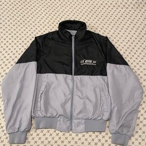 Vintage Mr. Gaskets black and grey windbreaker LARGE
